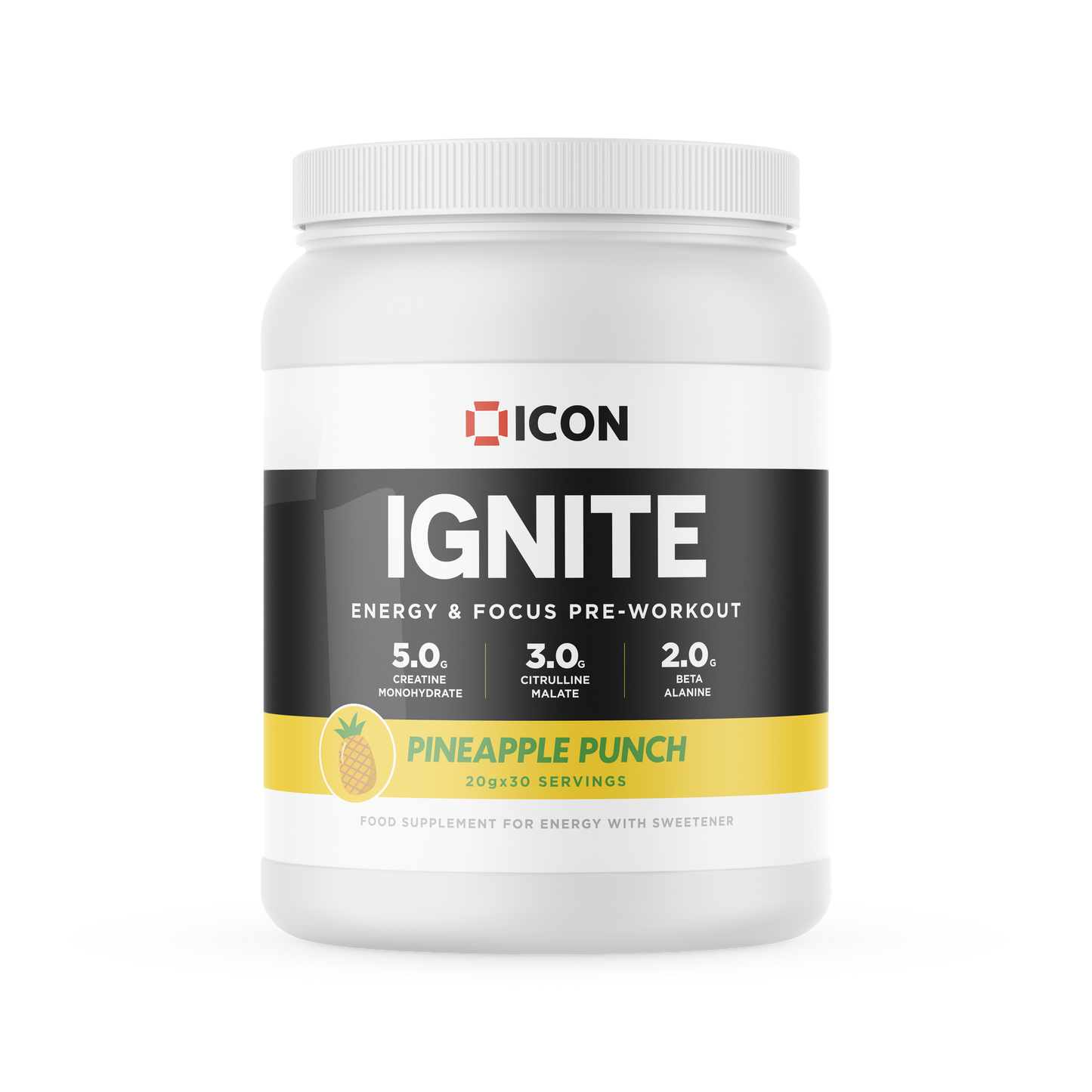 Ignite Pre-Workout (30 Serv.) NEW FORMULA - ICON Nutrition