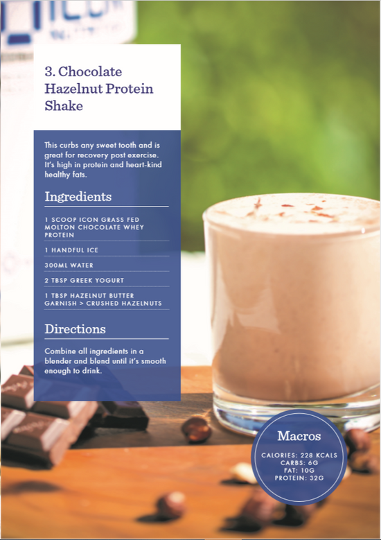 ICON Recipe 3 - Chocolate Hazelnut Protein Shaker - ICON Nutrition