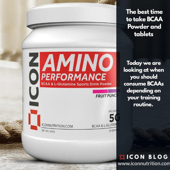When Is The Best Time To Take BCAA Powder and Tablets - ICON Nutrition