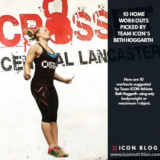 10 Home Workout Ideas by Team ICONs' Beth Hoggarth - ICON Nutrition