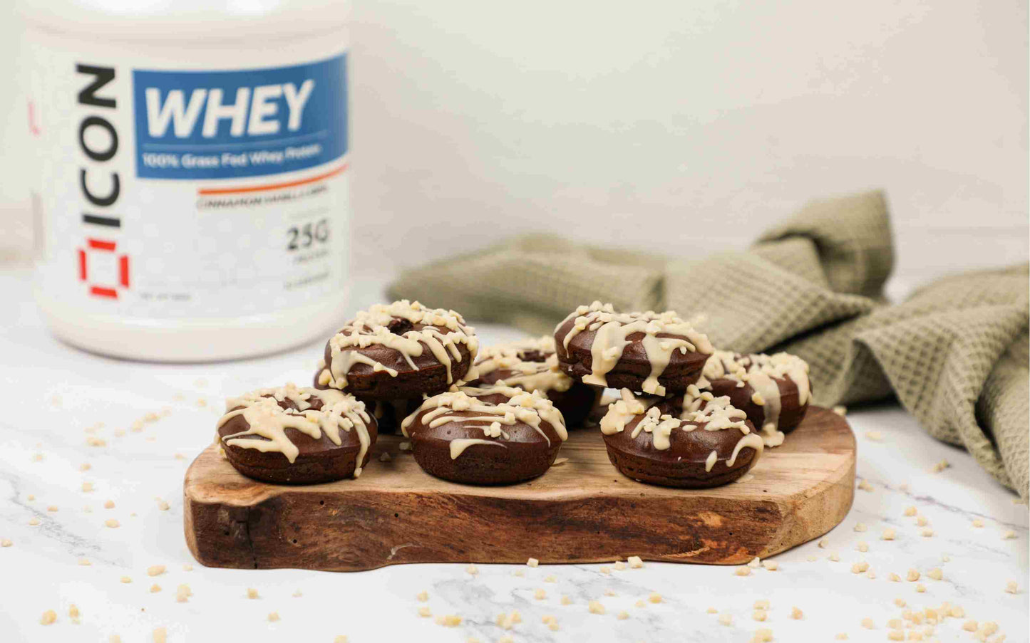 Chocolate Whey Protein Donuts