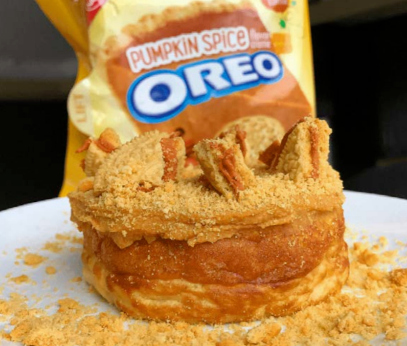 Frosted Pumpkin Spice Oreo Protein Donut