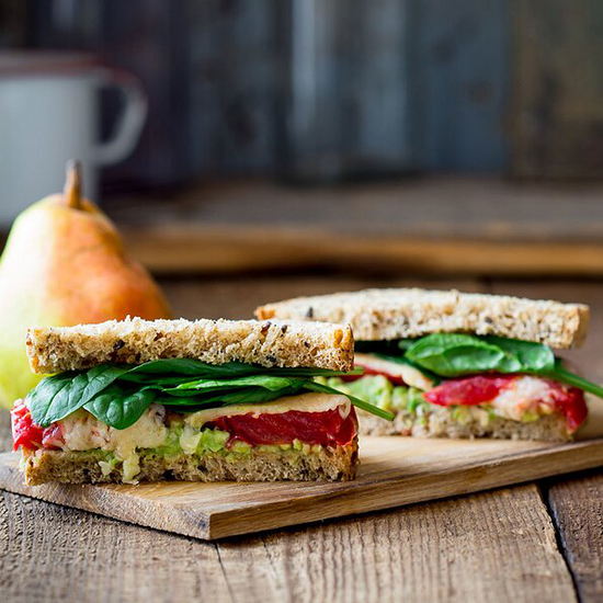 TOMATO-&-AVOCADO CHEESE SANDWICH