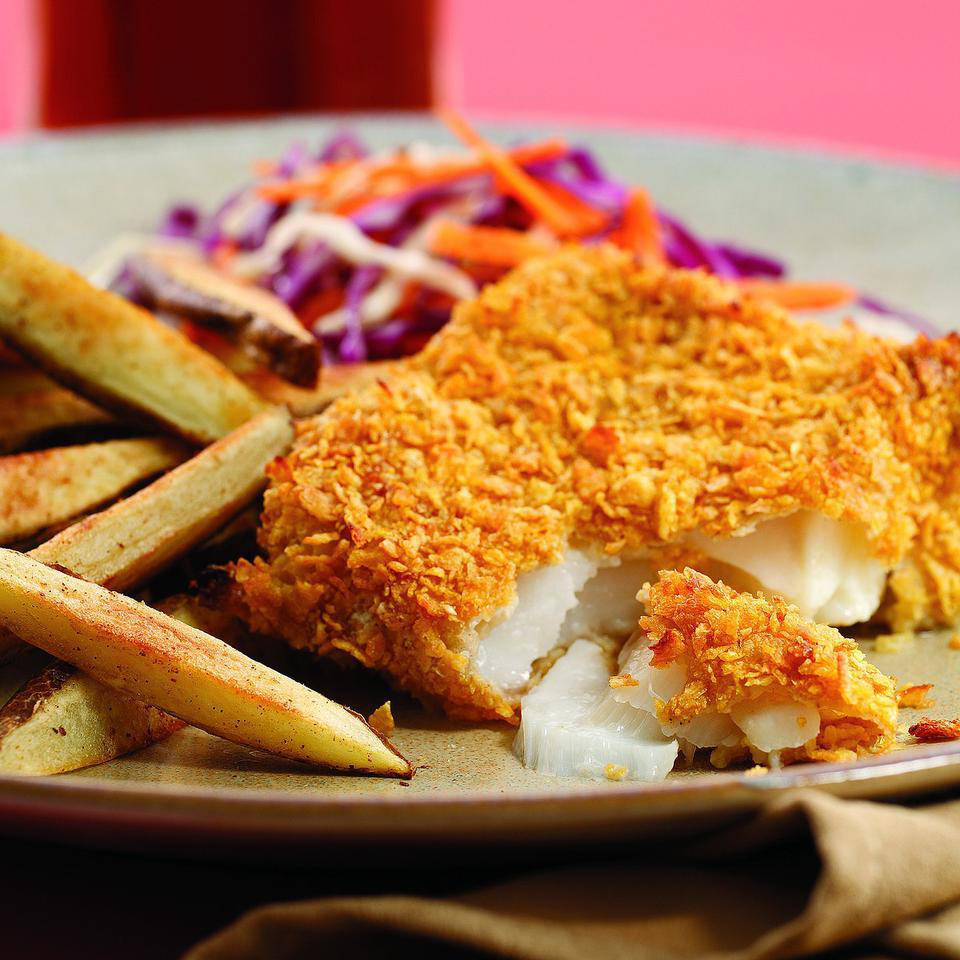 OVEN-FRIED FISH & CHIPS