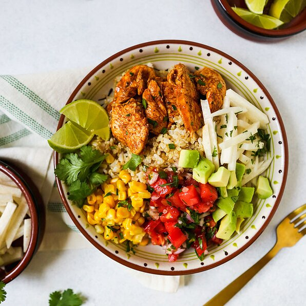 MEAL-PREP CHILI-LIME CHICKEN BOWLS