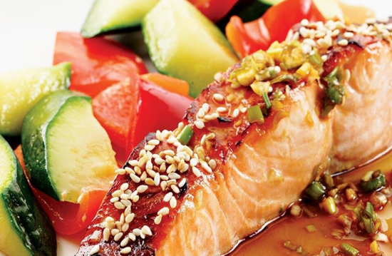 HONEY-SOY BROILED SALMON