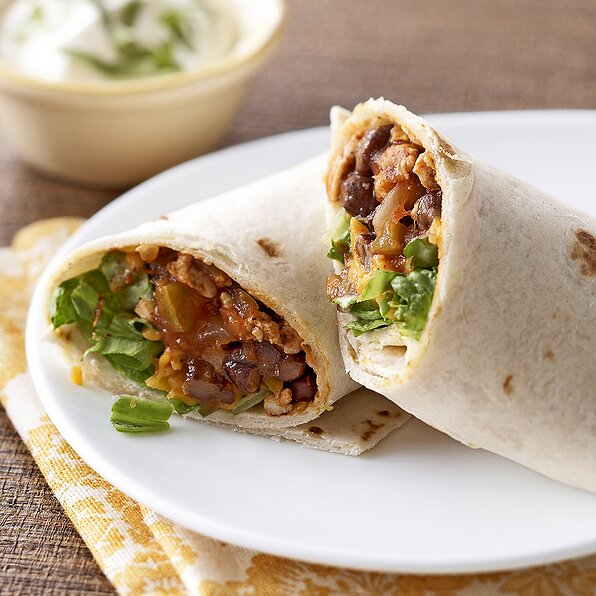 TURKEY & BEAN BURRITOS