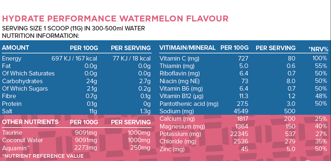 Hydrate Performance  - Advanced Electrolyte and Recovery Formula - ICON Nutrition