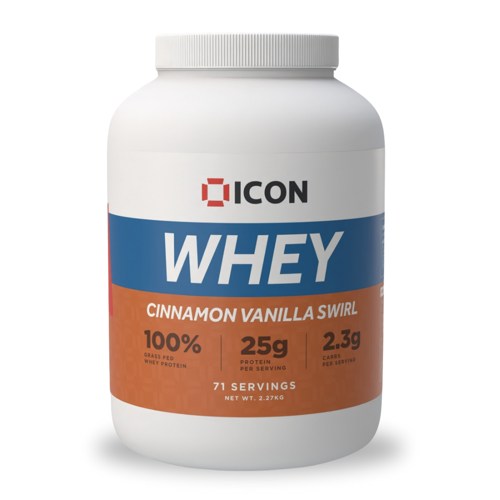 
                  
                    100% Grass Fed Whey Protein Powder - ICON Nutrition
                  
                