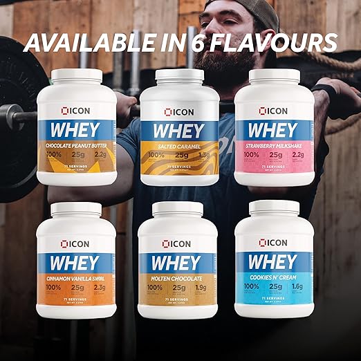 
                  
                    100% Whey Protein 2.27kg - 71 Servings & 960g 30 Servings - ICON Nutrition
                  
                