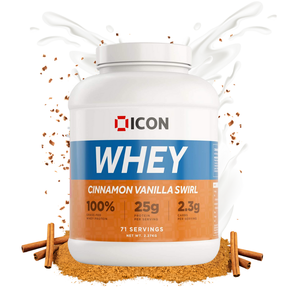 
                  
                    100% Whey Protein 2.27kg - 71 Servings & 960g 30 Servings - ICON Nutrition
                  
                