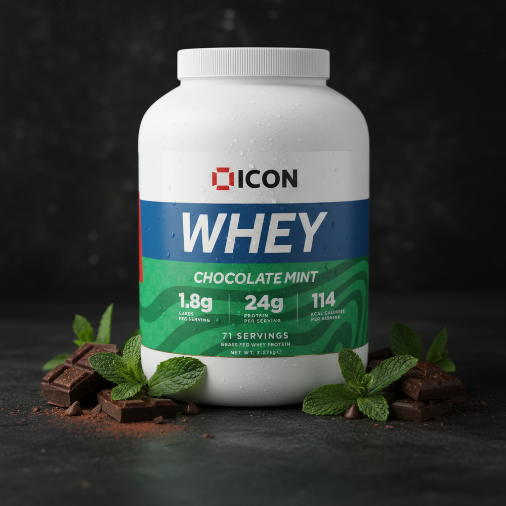 
                  
                    100% Grass Fed Whey Protein Powder - ICON Nutrition
                  
                