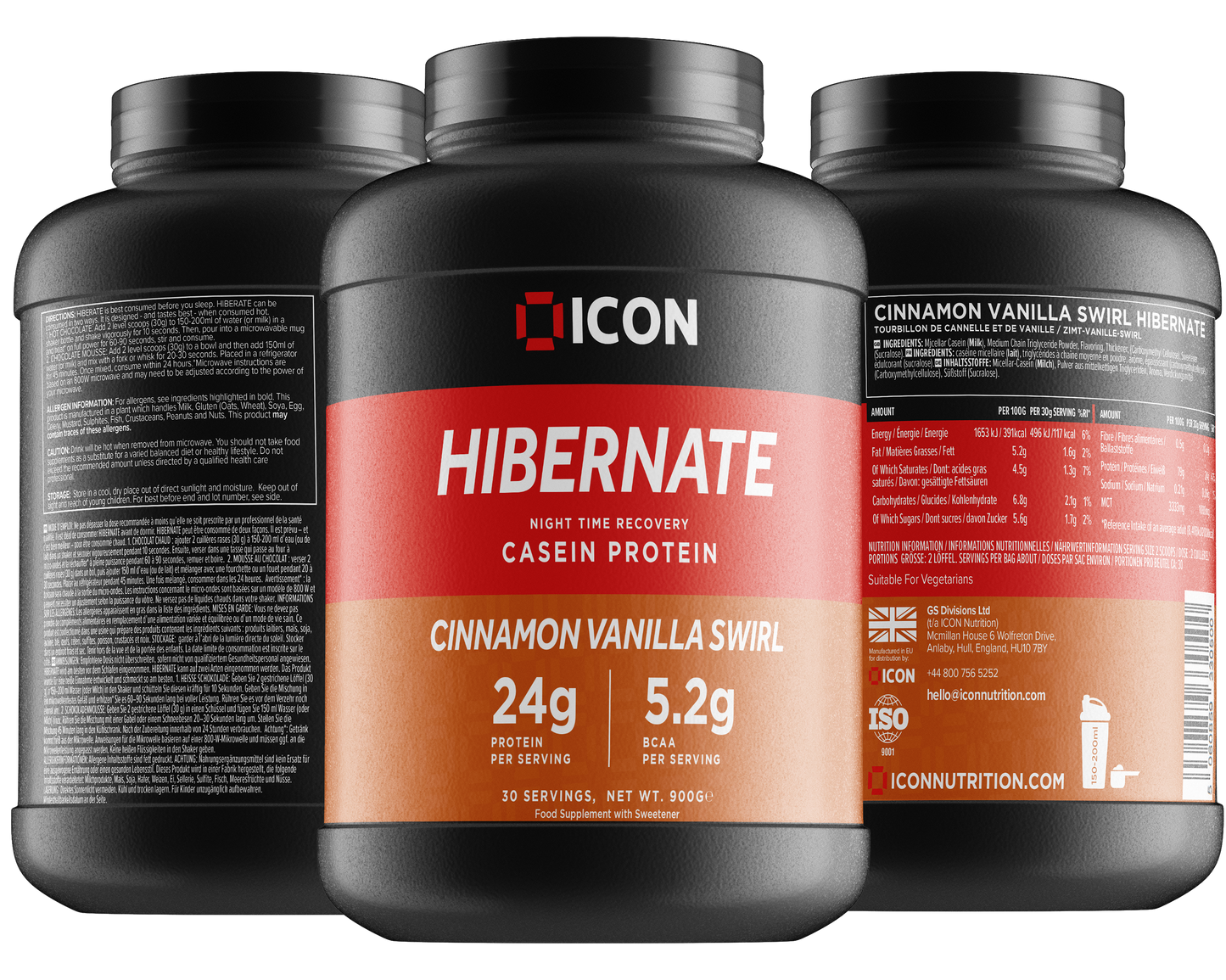 Hibernate Micellar Casein Protein (30 Serv.) - ICON Nutrition