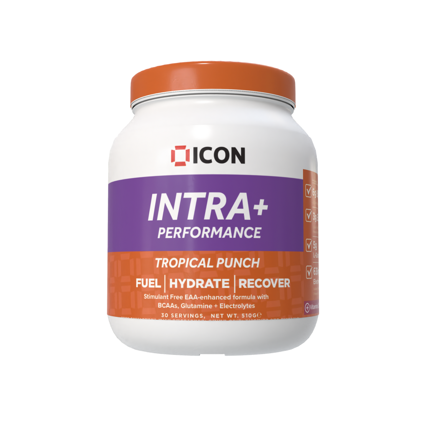 Intra Performance  - BCAA, EAA, Electrolyte and L-Glutamine Powder Supplement - ICON Nutrition