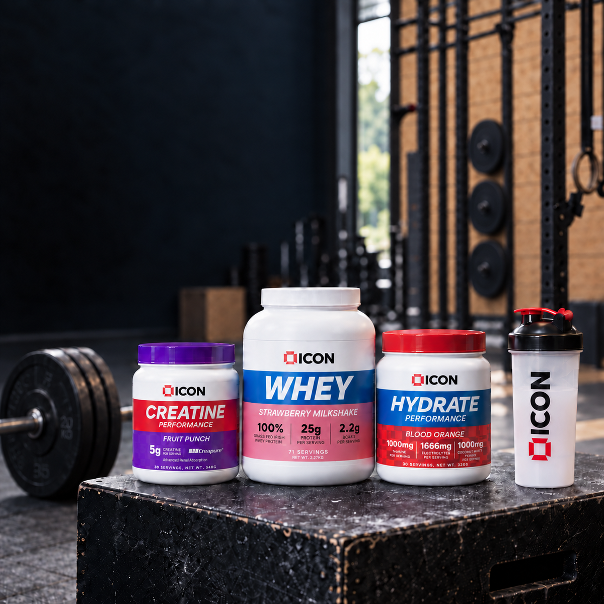 ICON Nutrition Sports and Performance Supplements made in the UK for CrossFit, Weightlifting, Hyrox and Functional Fitness