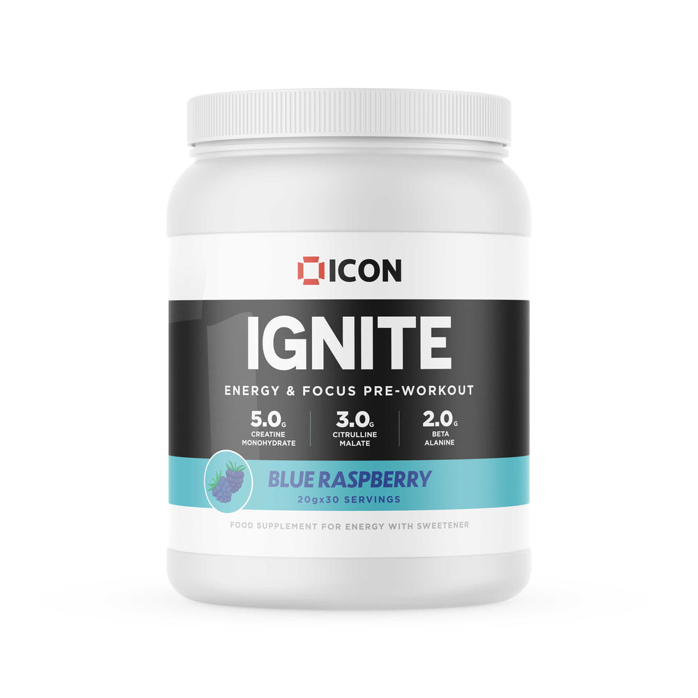 
                  
                    Ignite Pre-Workout (30 Serv.) NEW FORMULA - ICON Nutrition
                  
                