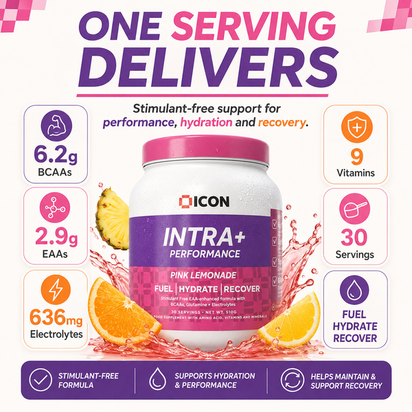 Intra Performance  - BCAA, EAA, Electrolyte and L-Glutamine Powder Supplement