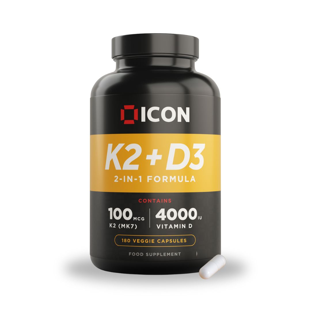 Vitamin K2 D3 Supplement (180 Serv) - ICON Nutrition