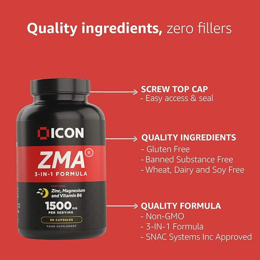 
                  
                    ZMA® Capsules (30 Serv.) - ICON Nutrition
                  
                
