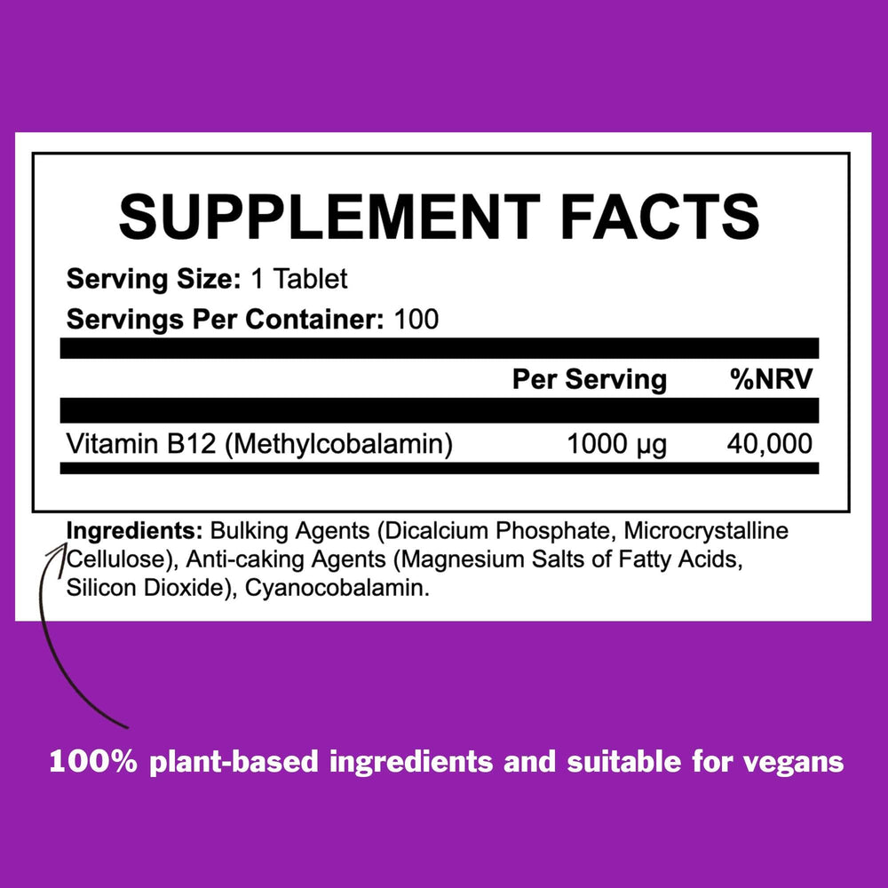 
                  
                    Vitamin B12 (100 Tablets) - ICON Nutrition
                  
                