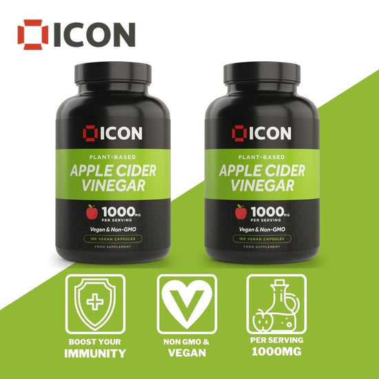 Apple Cider Vinegar (180 Capsules) - ICON Nutrition