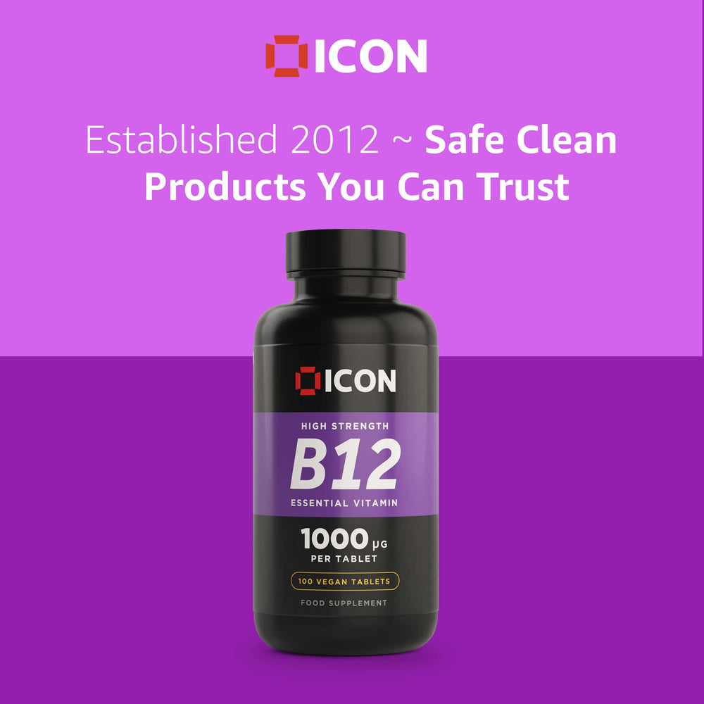 
                  
                    Vitamin B12 (100 Tablets) - ICON Nutrition
                  
                
