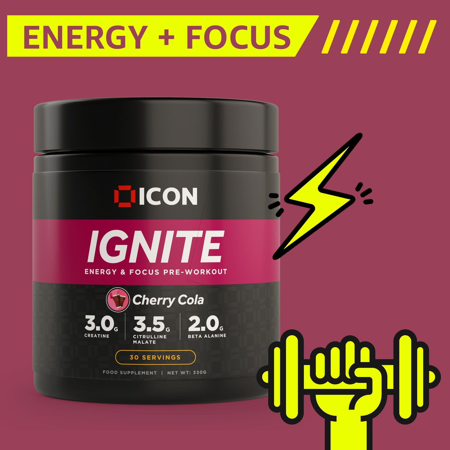 Ignite Pre-Workout (30 Serv.) - ICON Nutrition