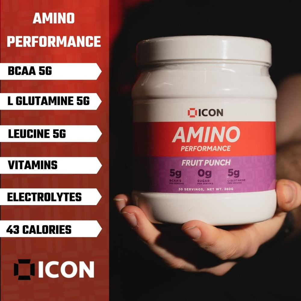 
                  
                    Amino Performance  - BCAA and L-Glutamine Powder Supplement - ICON Nutrition
                  
                