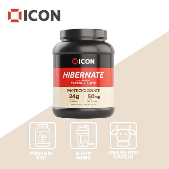 Hibernate Micellar Casein Protein with 5-HTP (30 Serv.) - ICON Nutrition