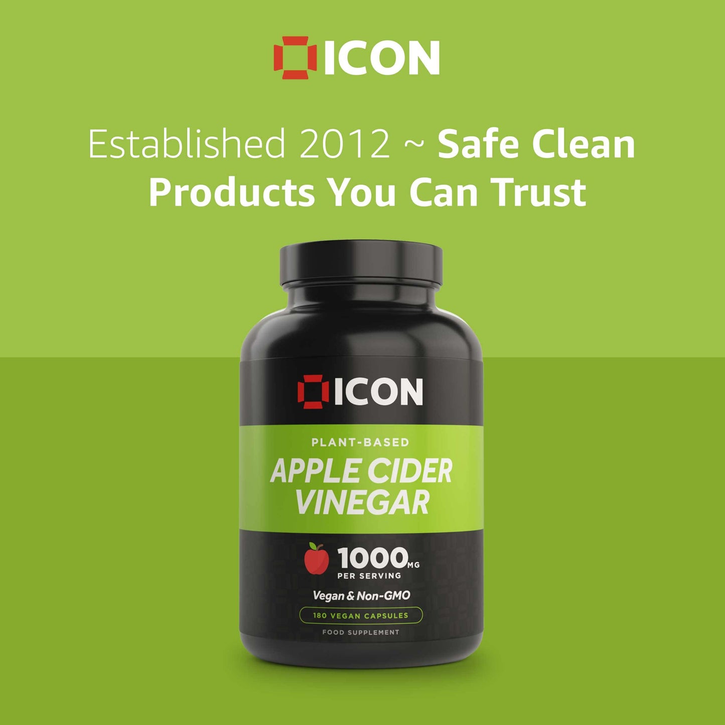 Apple Cider Vinegar (180 Capsules) - ICON Nutrition