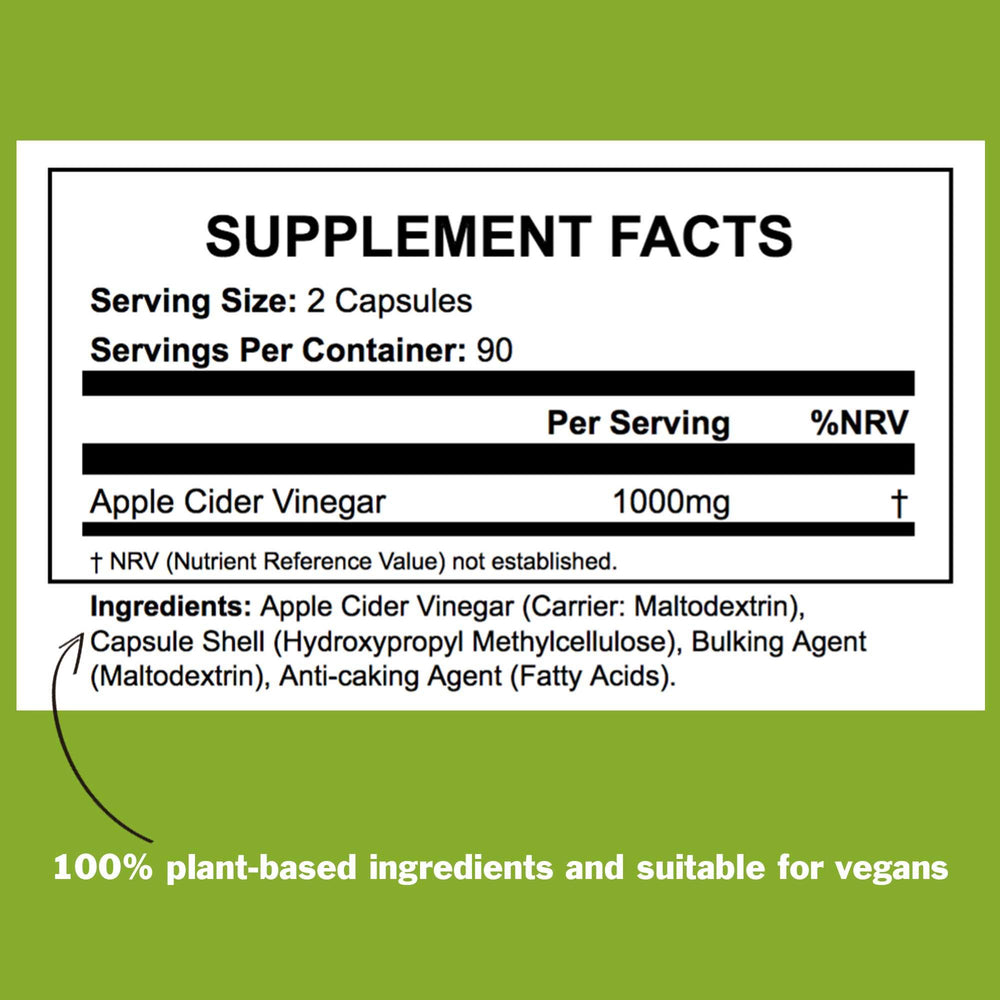 
                  
                    Apple Cider Vinegar (180 Capsules) - ICON Nutrition
                  
                