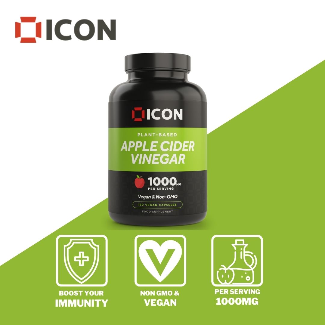 Apple Cider Vinegar (180 Capsules) - ICON Nutrition
