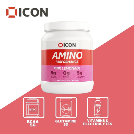 Amino Performance  - BCAA and L-Glutamine Powder Supplement - ICON Nutrition