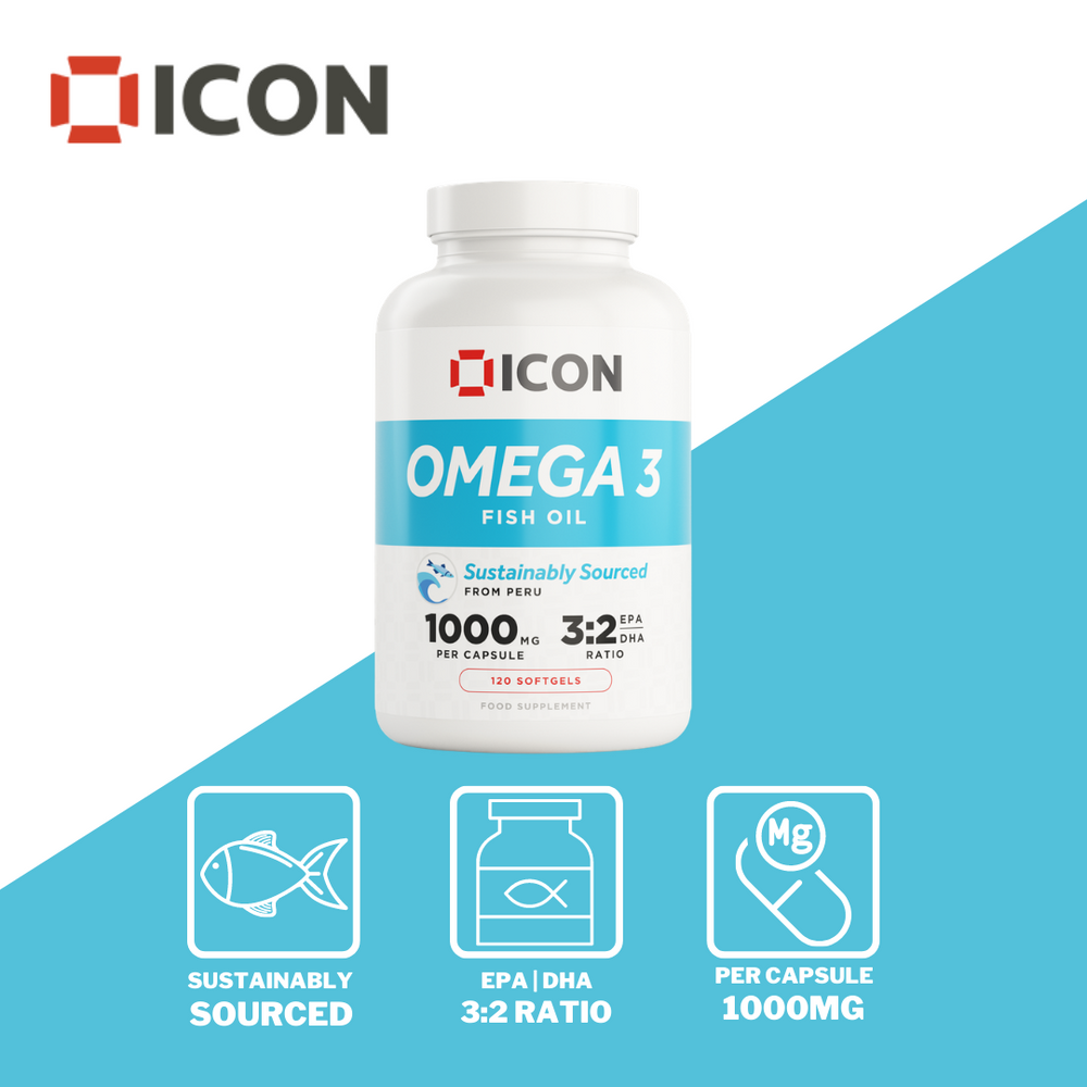 
                  
                    Omega 3 (60 Serv.) - ICON Nutrition
                  
                