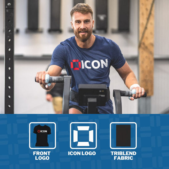 BUNDLE OFFER - Team ICON Classic Tee - Navy & Red - ICON Nutrition