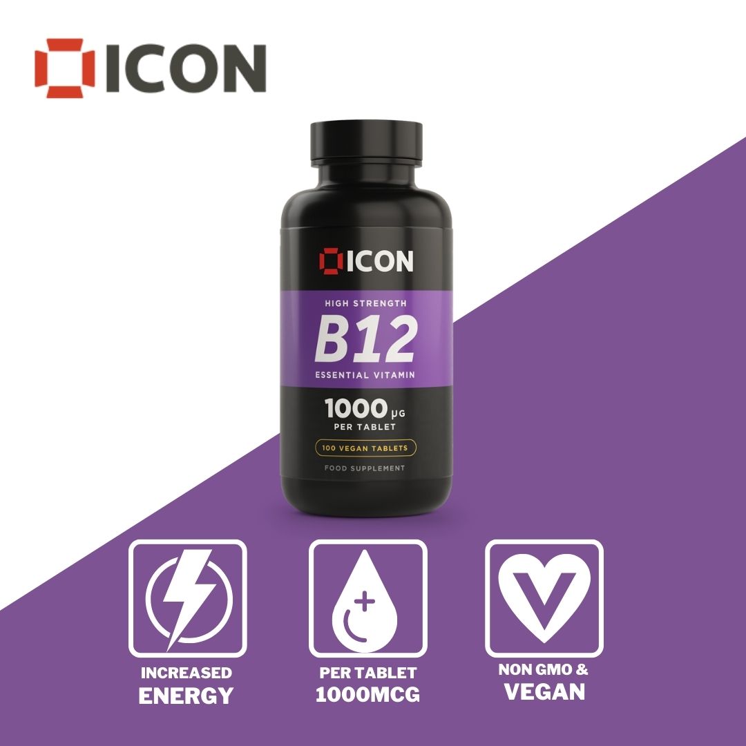 Vitamin B12 (100 Tablets) - ICON Nutrition