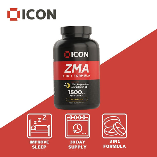 ZMA Capsules (30 Serv.) - ICON Nutrition