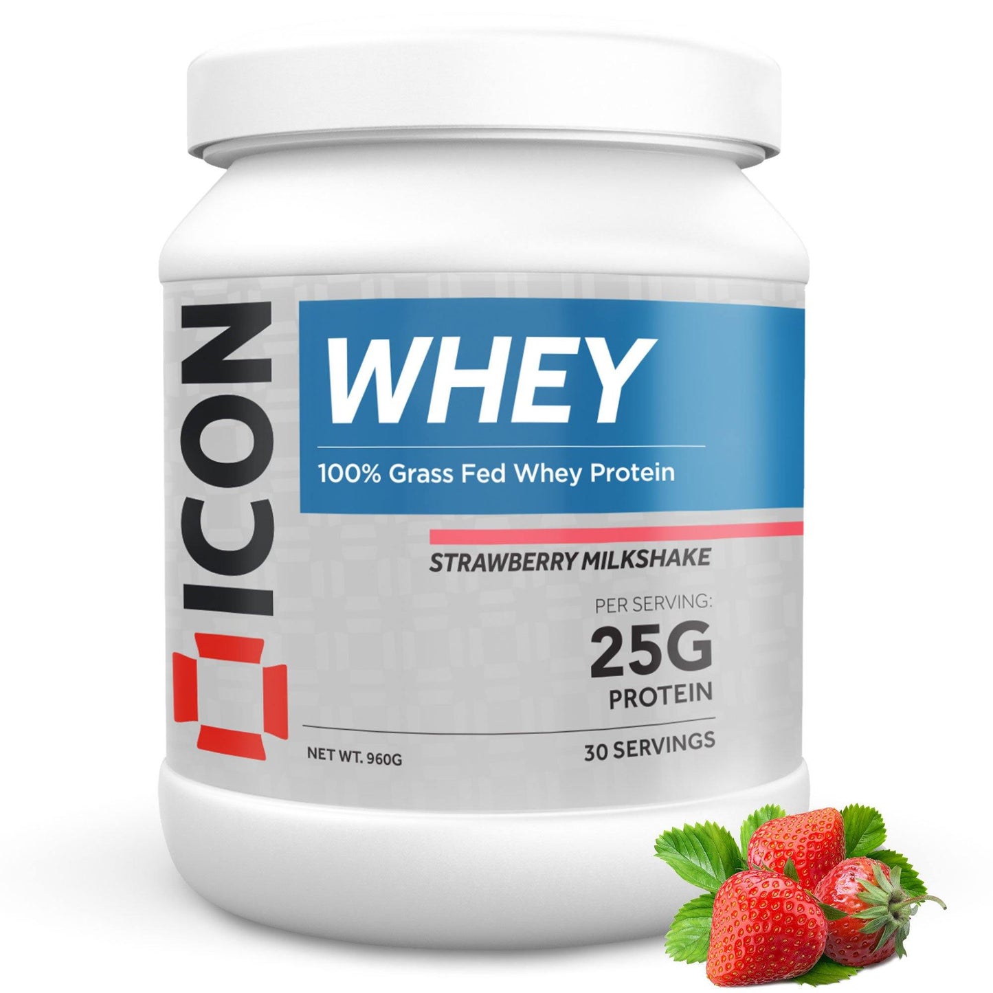 100% Whey Protein 960g - 30 Servings - ICON Nutrition